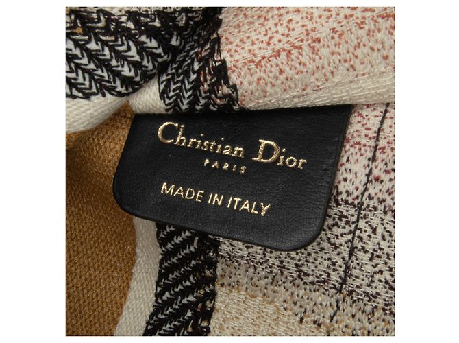 Book Tote Dior Tote Libro Mini D Rayas Amarillo - vista 8