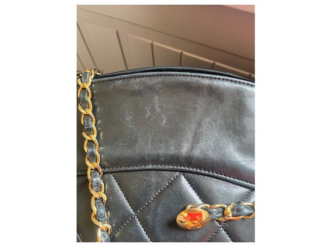 Borsa shopping Chanel in pelle trapuntata nera Nero - vista 4
