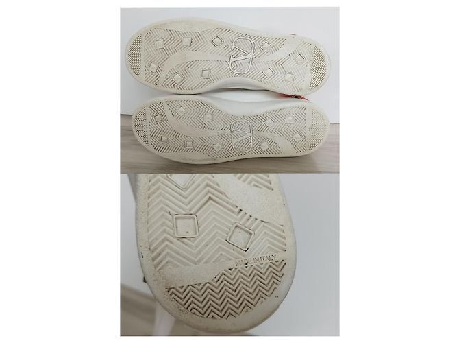 Sneakers Valentino Garavani Backnet in pelle bianca - vista 6