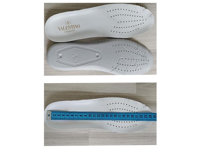 Sneakers Valentino Garavani Backnet in pelle bianca - vista 7