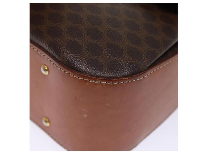 Céline CELINE Borsa a mano in tela macadam PVC 2way Marrone Auth 74543 - vista 11
