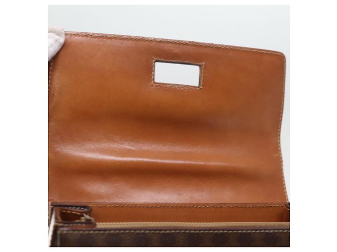 Céline CELINE Borsa a mano in tela macadam PVC 2way Marrone Auth 74543 - vista 16