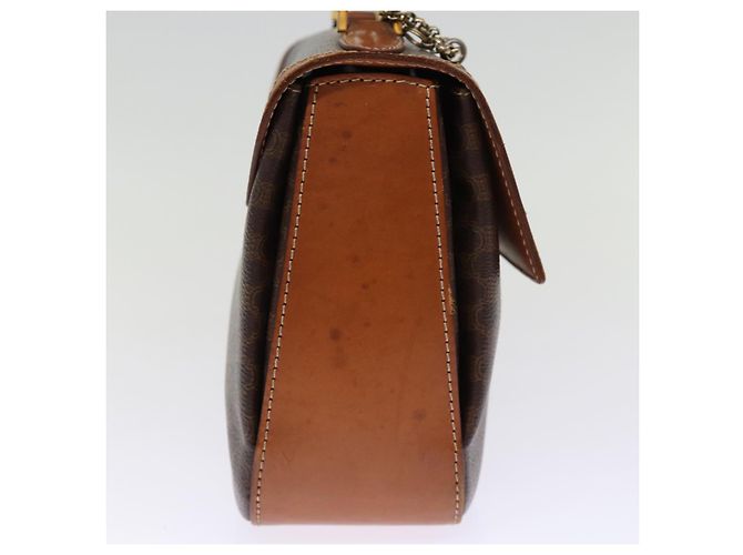Céline CELINE Borsa a mano in tela macadam PVC 2way Marrone Auth 74543 - vista 4