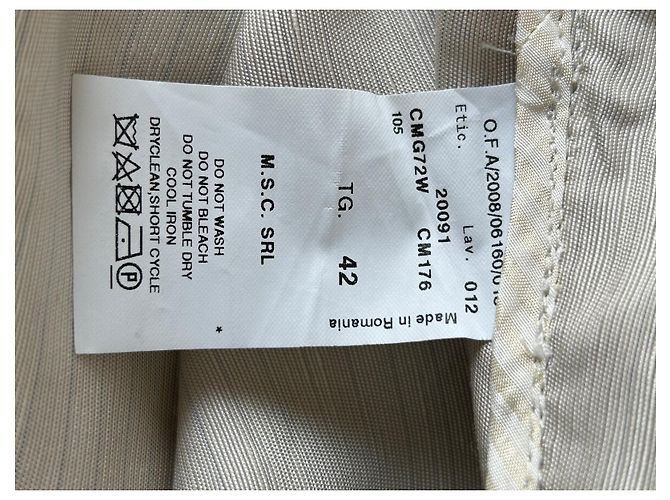 Autre Marque Giacca corta beige Armani Collezioni lino e viscosa - vista 14