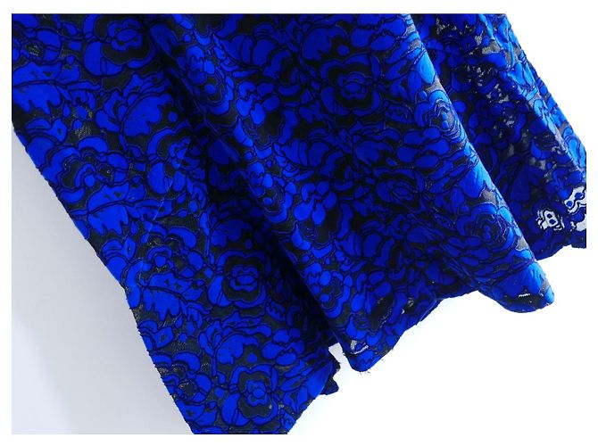 Louis Vuitton SS17 blaues Samtkleid - Ansicht 3