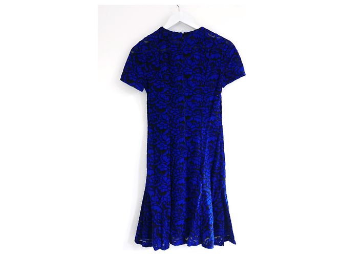 Louis Vuitton SS17 blaues Samtkleid - Ansicht 5