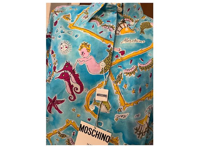 Completo due pezzi Moschino Mare costume da bagno e camicia cotone taglia 44 Multicolore - vista 5