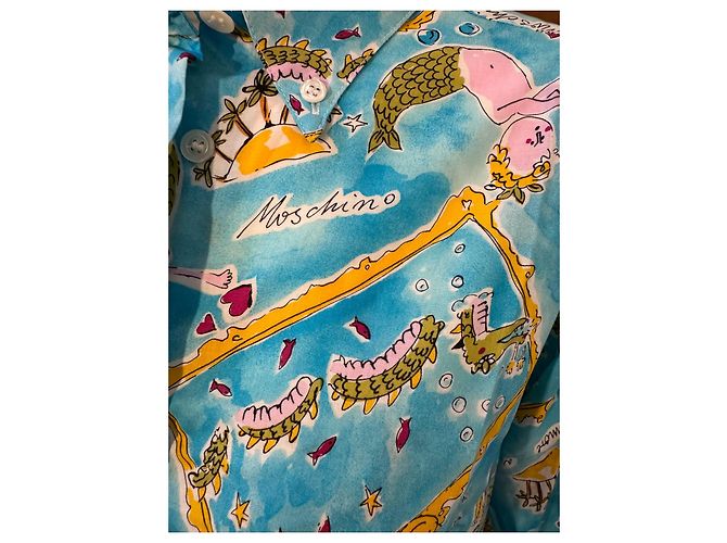 Completo due pezzi Moschino Mare costume da bagno e camicia cotone taglia 44 Multicolore - vista 7