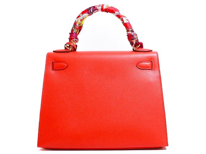 Hermès HERMES Sacs à main Kelly 28 Rouge - vue 4