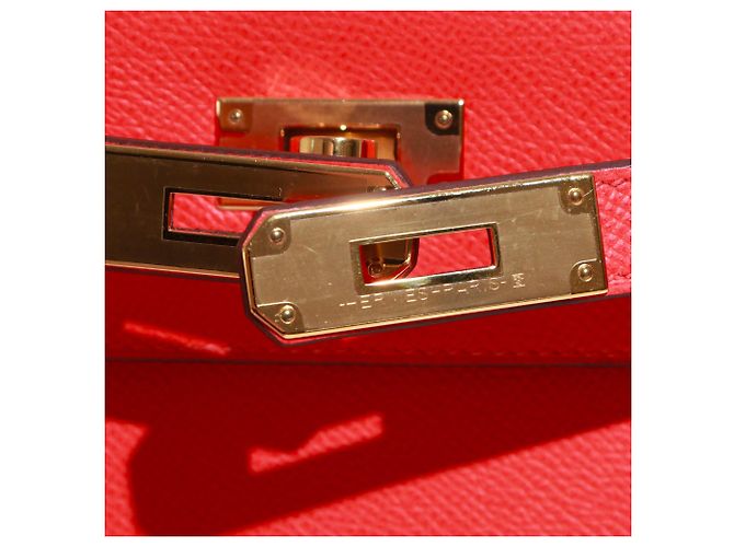 Hermès HERMES Sacs à main Kelly 28 Rouge - vue 6