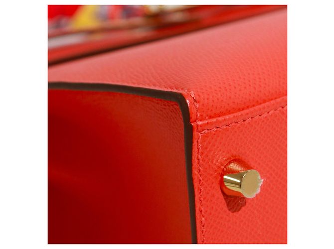 Hermès HERMES Sacs à main Kelly 28 Rouge - vue 7