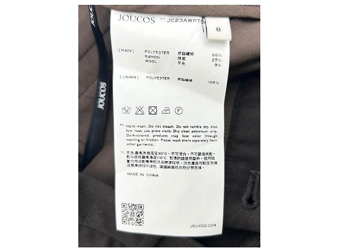 Autre Marque Unsignierte Hosen T.US 0 Polyester Schwarz - Ansicht 3