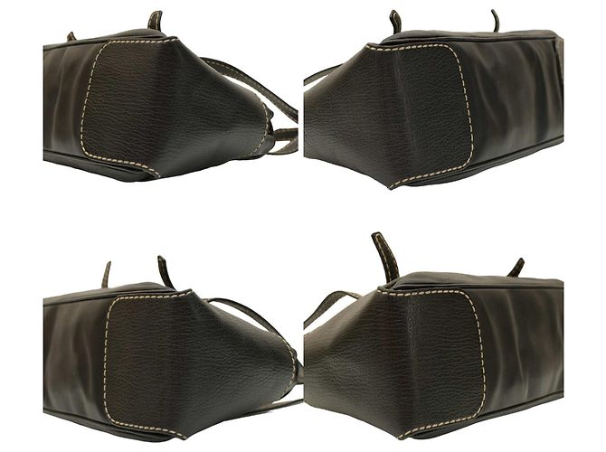 Borsa a tracolla Tod's in pelle nera con chiusura a patta Nero - vista 4