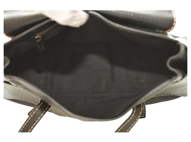 Borsa a tracolla Tod's in pelle nera con chiusura a patta Nero - vista 7