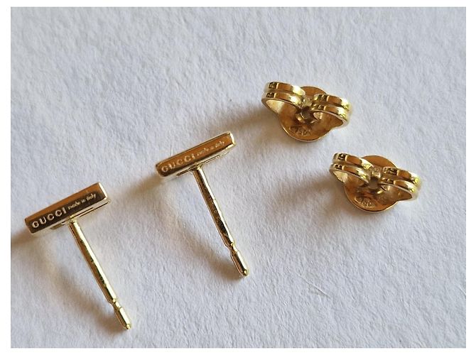 Orecchini Gucci G in oro giallo 750/000 - vista 2