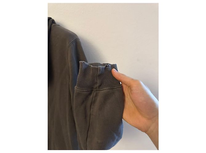 Felpa con cappuccio vintage a zip intera di Rick Owens Marrone scuro - vista 4