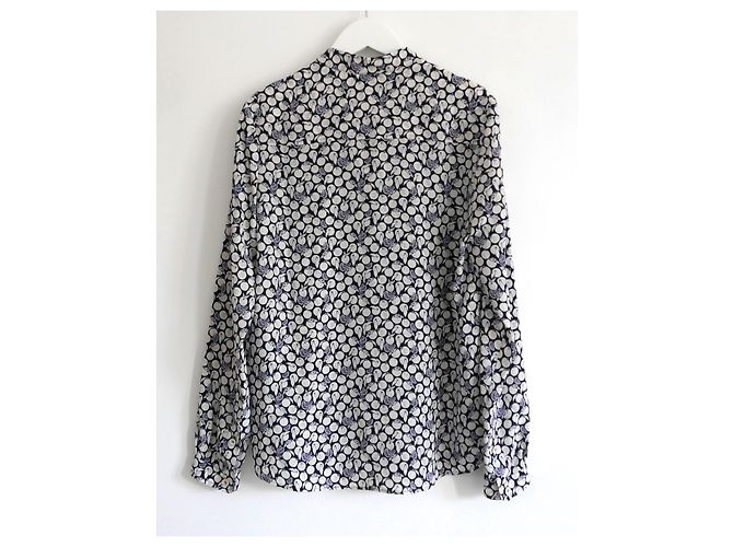 Stella Mc Cartney Camisa de seda estampada de frutas de Stella McCartney Azul marino - vista 3