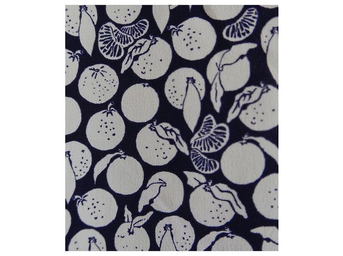 Stella Mc Cartney Camisa de seda estampada de frutas de Stella McCartney Azul marino - vista 5