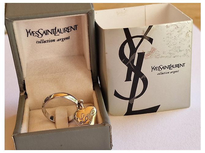 Yves Saint Laurent Vintage YSL Love Silberkollektion aus massivem 925er Silber. - Ansicht 8