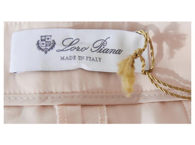 Pantalones de algodón rosa pálido de Loro Piana. Melocotón - vista 6