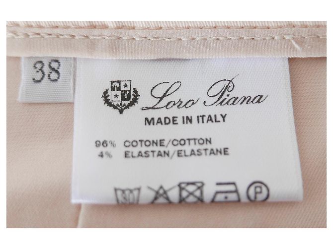 Pantalones de algodón rosa pálido de Loro Piana. Melocotón - vista 7
