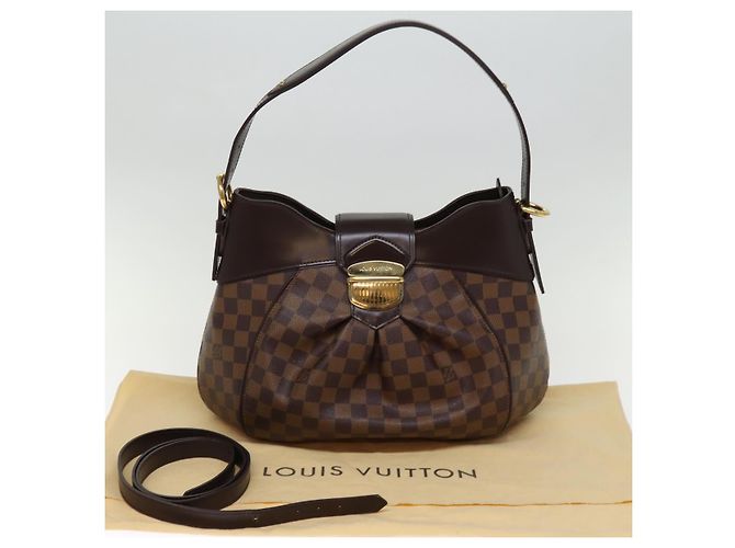 LOUIS VUITTON Damier Ebene Sistina MM Shoulder Bag N41541 LV Auth 74568A - view 12