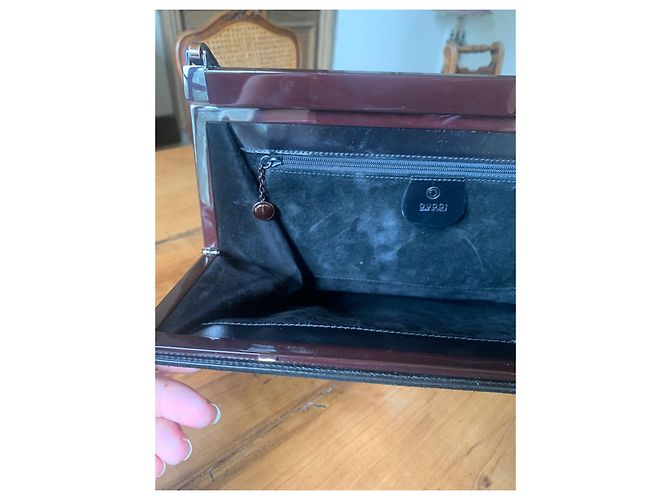 Borsa a tracolla Gucci in denim nero - vista 3