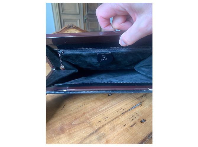 Borsa a tracolla Gucci in denim nero - vista 7