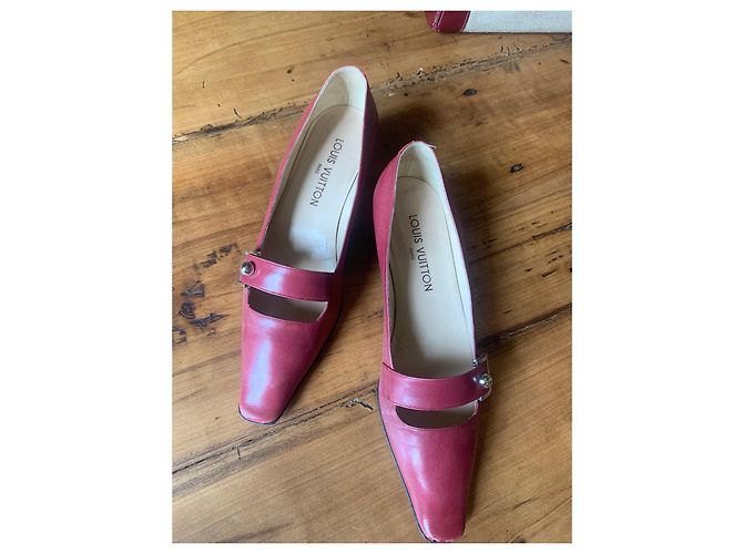Louis Vuitton Pumps Rosa Leder Pink - Ansicht 3