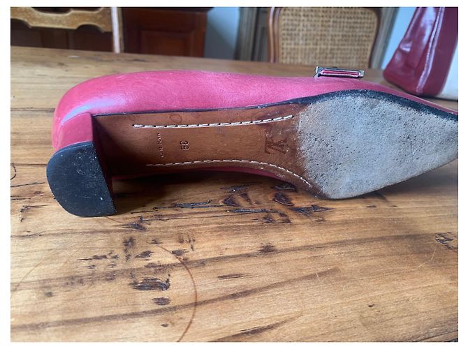 Louis Vuitton Pumps Rosa Leder Pink - Ansicht 6