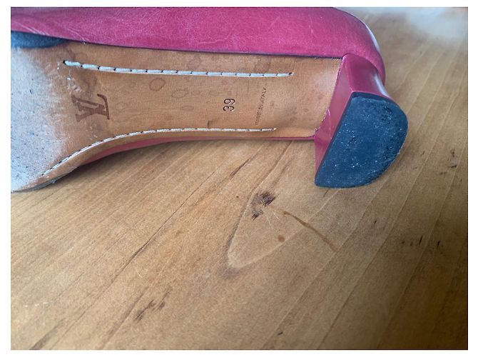 Louis Vuitton Pumps Rosa Leder Pink - Ansicht 7