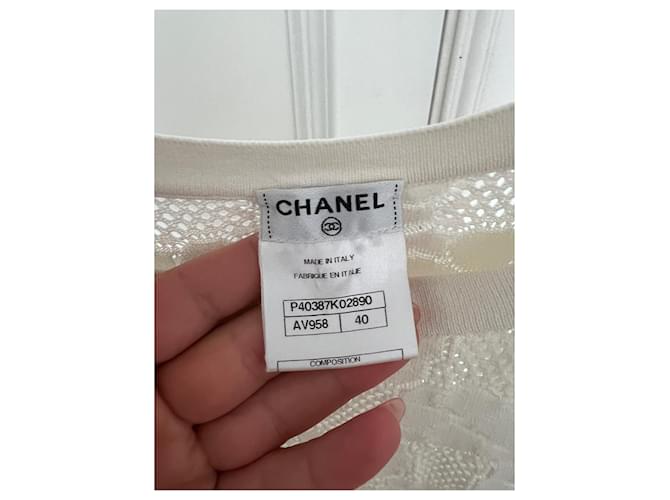 Chanel Malhas Cru - vista 12