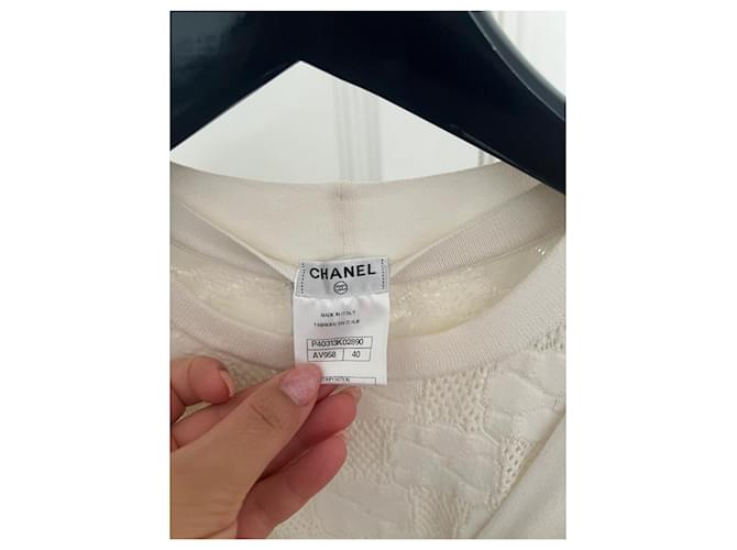 Chanel Malhas Cru - vista 9