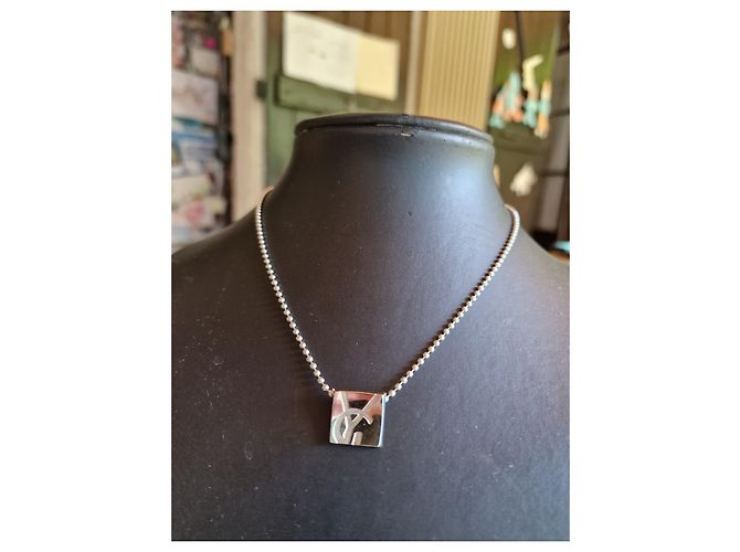 Yves Saint Laurent YSL vintage silver collection in solid 925 silver Silvery - view 4