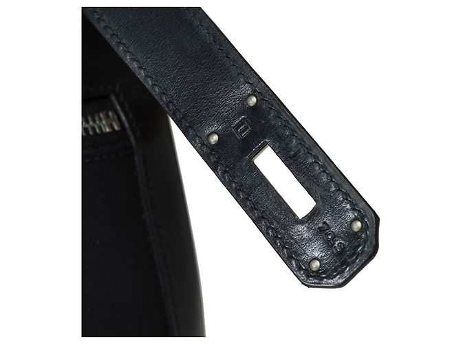 Hermès HERMES Kelly 40 Bag in Black Canvas - 101927 - view 8