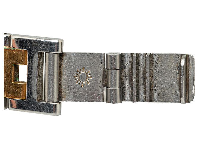 Goldene Hermès-Quarz-Pullman-Uhr aus Edelstahl - Ansicht 8