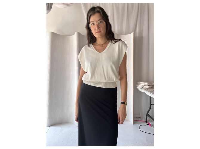 Falda Slinky negra de Banana Republic - vista 4
