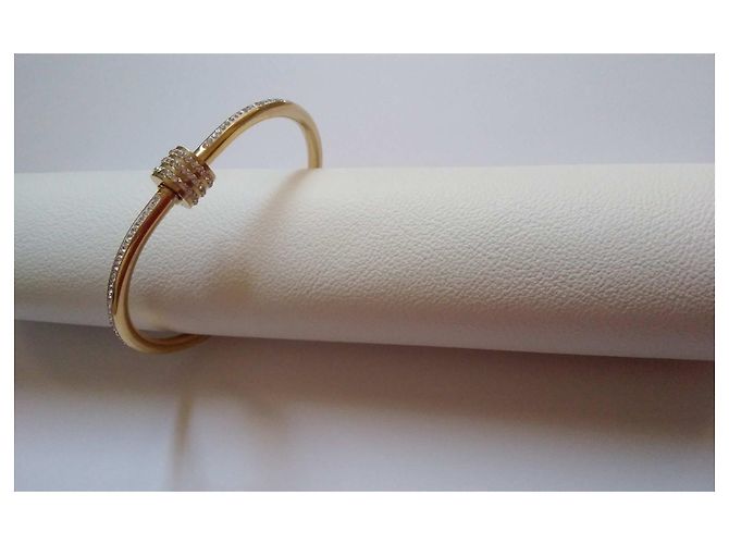 Bracciale Swarovski Oro Rosa e Cristalli - vista 2