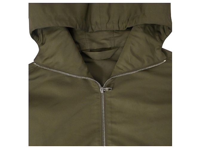 Alexander McQueen Blake Illustration Kapuzenjacke aus olivgrünem Polyester - Ansicht 4