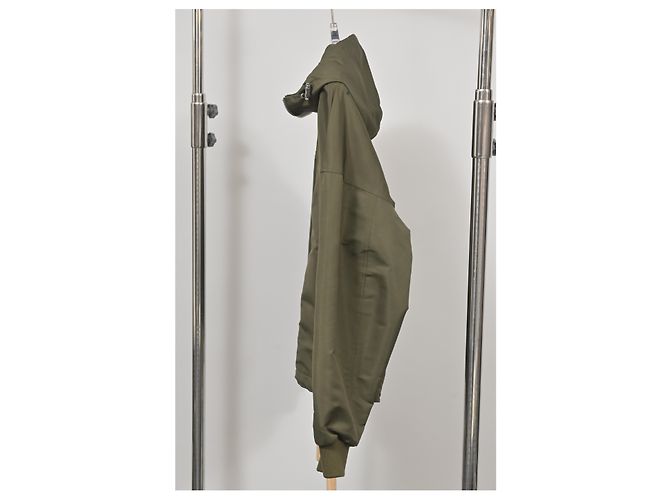 Alexander McQueen Blake Illustration Kapuzenjacke aus olivgrünem Polyester - Ansicht 7