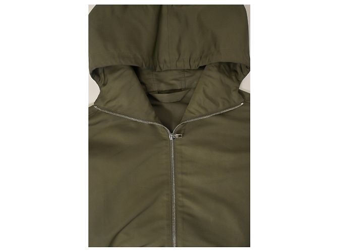 Alexander McQueen Blake Illustration Kapuzenjacke aus olivgrünem Polyester - Ansicht 9