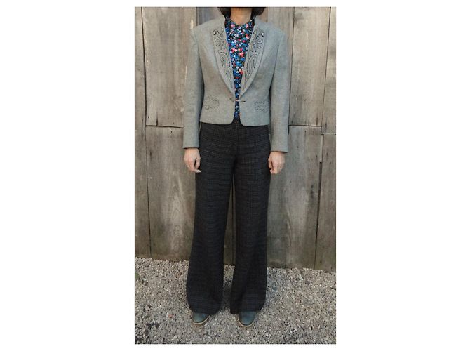 Autre Marque Grey Wool Austrian Jacket - view 2