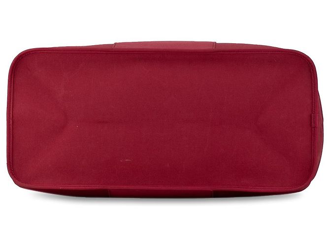 Hermès Cabag Twist in tela rossa GM - vista 4