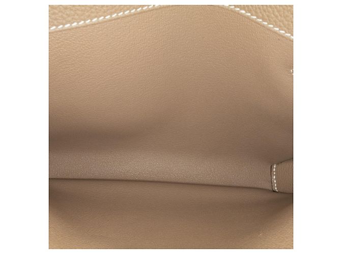 Hermès Marrón Togo Kelly Depeches 25 Castaño Gris pardo - vista 5