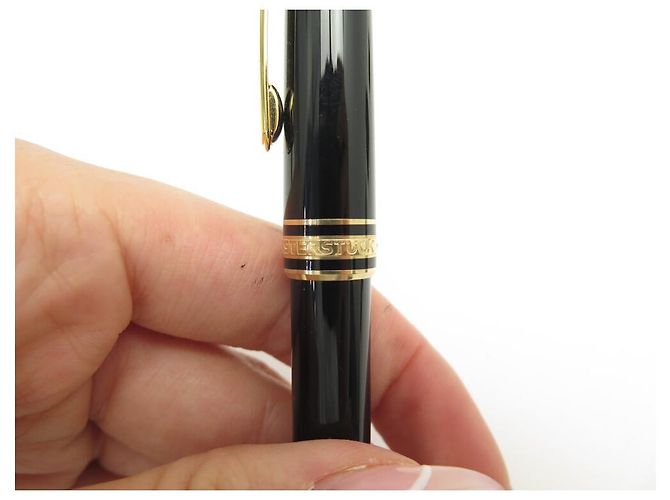 MONTBLANC PENNA A SFERA MEISTERSTUCK CLASSIC ORO MB132453 PENNA A SFERA Nero - vista 5