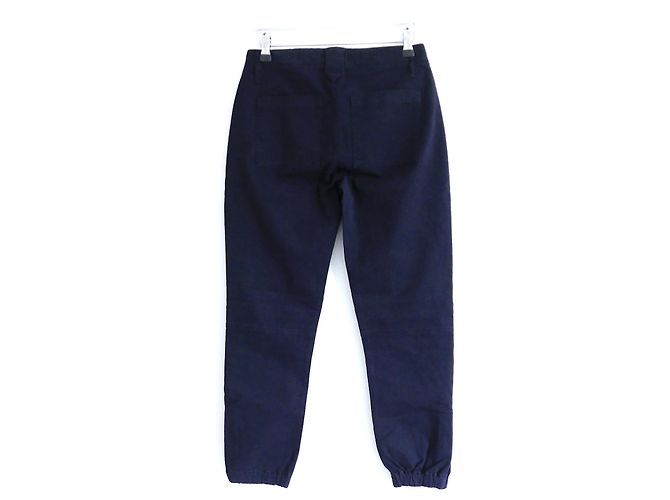 Frame Denim Pantaloni Moto Trapunto Frame Washed Navy Blu navy - vista 4