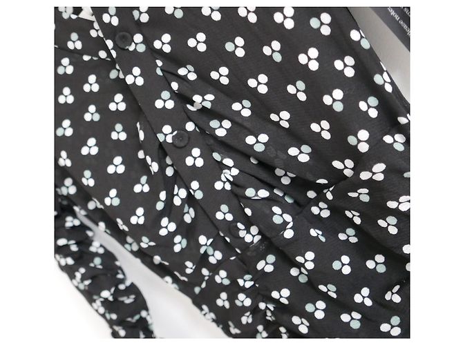 Diane Von Furstenberg Briella gerafftes Mesh-Kleid Schwarz - Ansicht 4