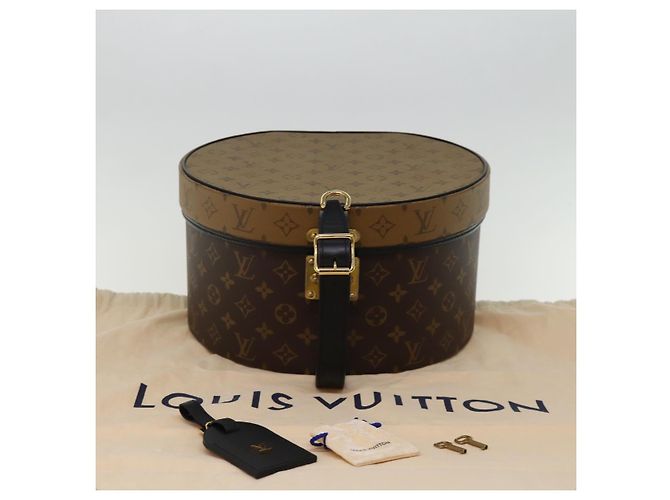 LOUIS VUITTON Monogram Reverse Boite Chapeau 30 Borsa a mano M20084 LV Auth 74280S Monogramma - vista 12