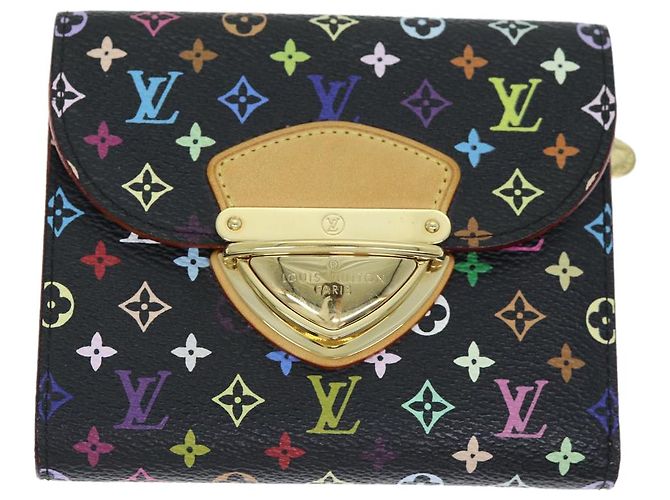 LOUIS VUITTON Multicolor Portefeuille Koala Wallet Black M58015 LV Auth 74334 - view 13