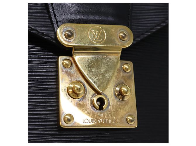 Borsa a mano LOUIS VUITTON Epi Monceau 28 Nera M52122 LV Auth yk12632 Nero - vista 17